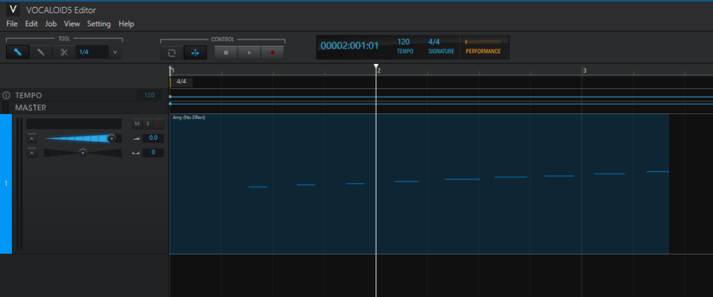 edit tempo in vocaloid 4